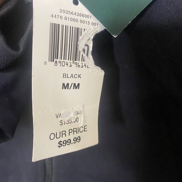 NWT Lauren Ralph Lauren Active Jacket Womens Size M Black Full-Zip Track - Picture 3 of 11